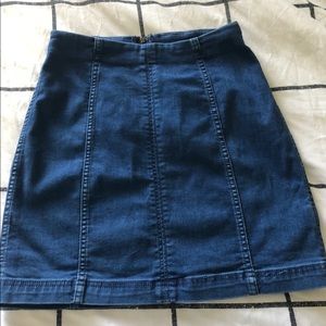 Free People Modern Femme Denim Skirt